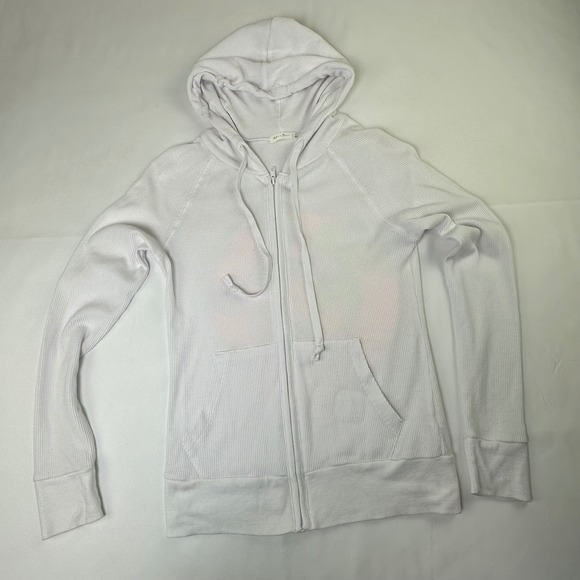 Active Basic Tops - White Zip Up Hoodie Neon Celestial Sun Moon Graphic S lightweight festival